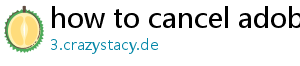 how to cancel adobe subscription